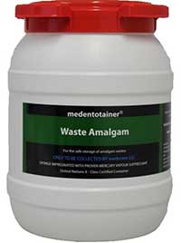 pot of waste amalgam
